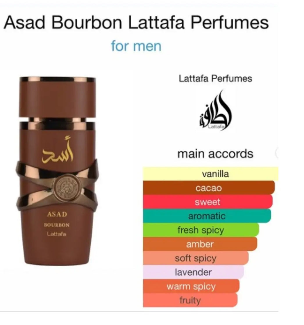 Asad Bourbon Eau De Parfum 100ml Lattafa