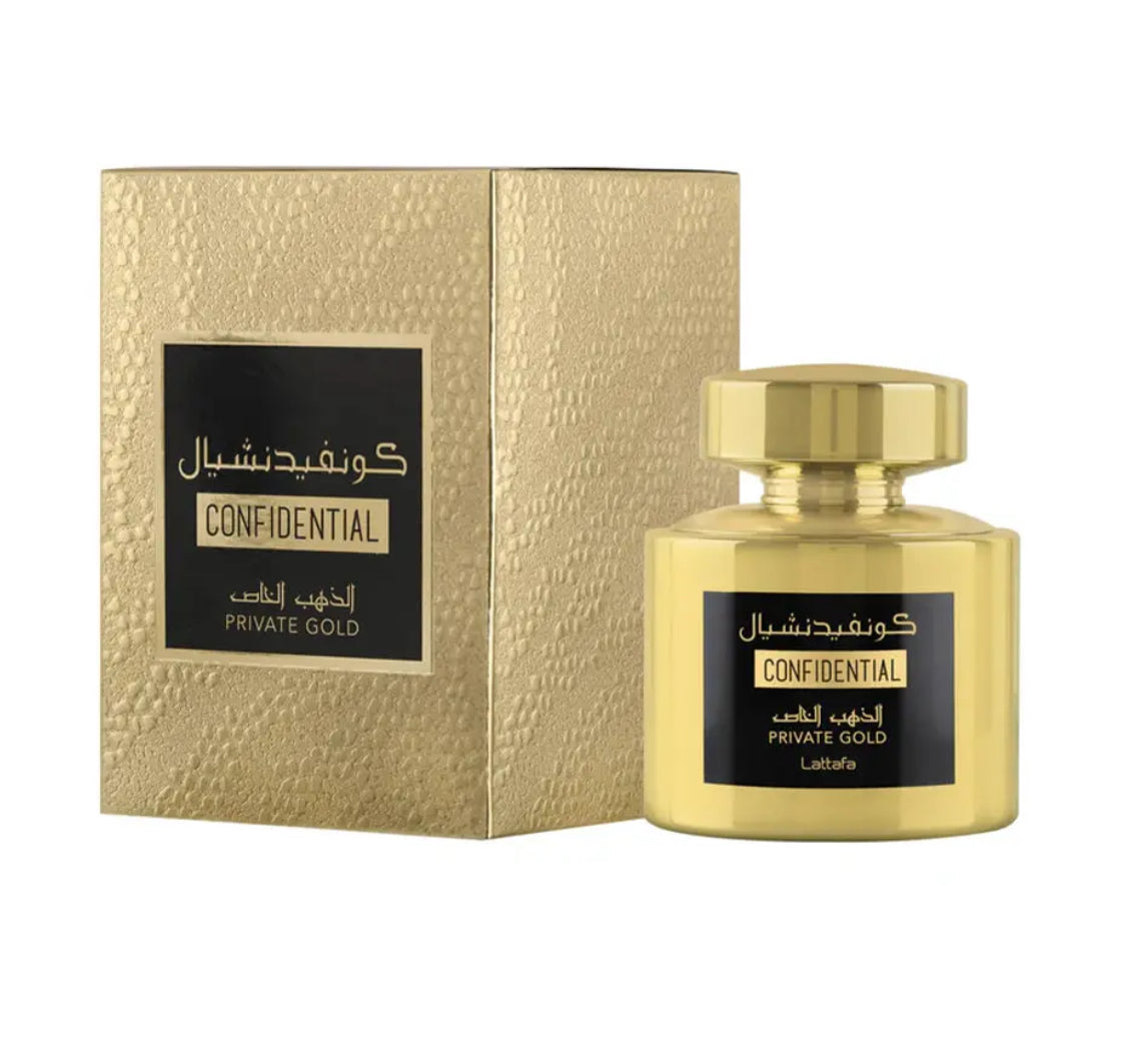 Confidential Private Gold Eau De Parfum 100ml Lattafa