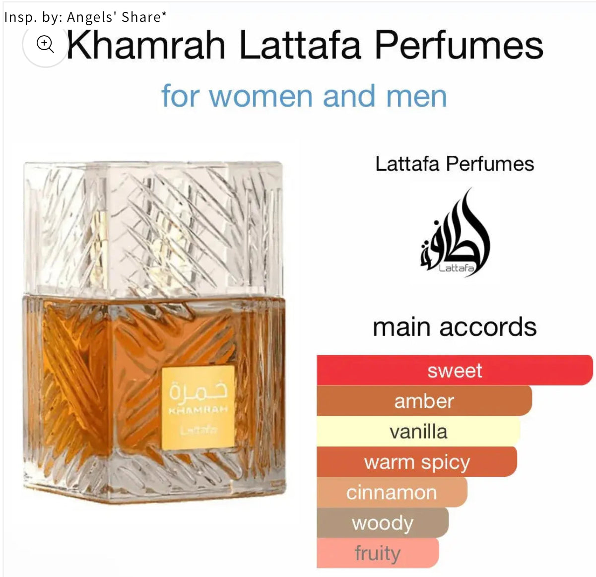 Khamrah Eau De Parfum 100ml Lattafa Luxury